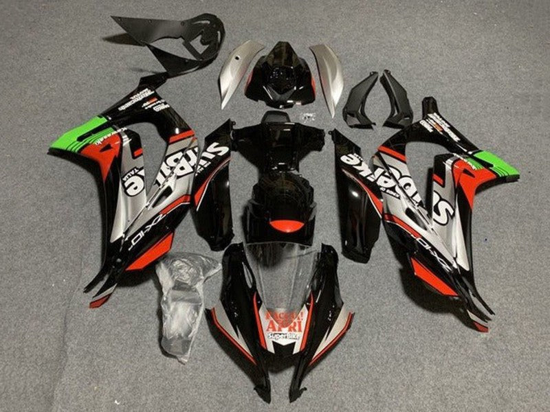 Purchase 2016-2020 Glossy Black Red Silver Green Kawasaki ZX10R Motorcycle Fairings UK