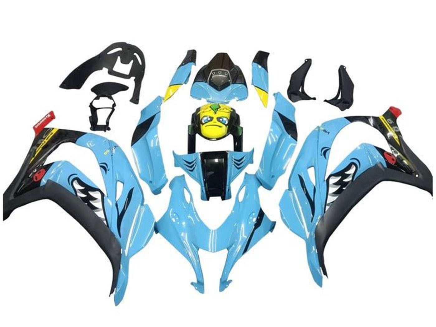2016-2020 Blue Shark Kawasaki ZX10R Fairing Kit