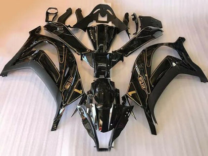 2016-2020 Kawasaki ZX-10R Black Gold Fairing Kit