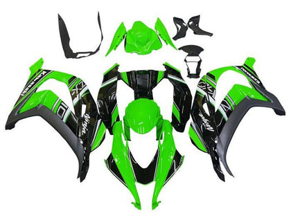 2016-2020 Kawasaki ZX-10R Green Black Silver Fairing Kit