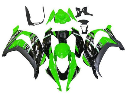 2016-2020 Kawasaki ZX-10R Green Black Silver Fairing Kit