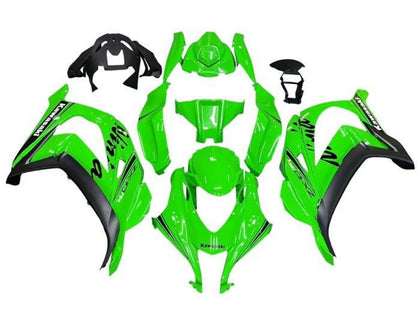 2016-2020 Kawasaki ZX-10R Green Black White Fairing Kit
