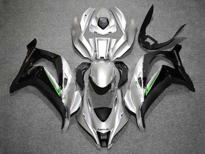 2016-2020 Kawasaki ZX-10R Silver Black Green Fairing Kit