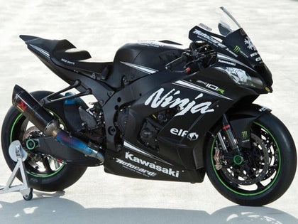2016-2020 Kawasaki ZX-10R Matte Black White Elf Fairing Kit
