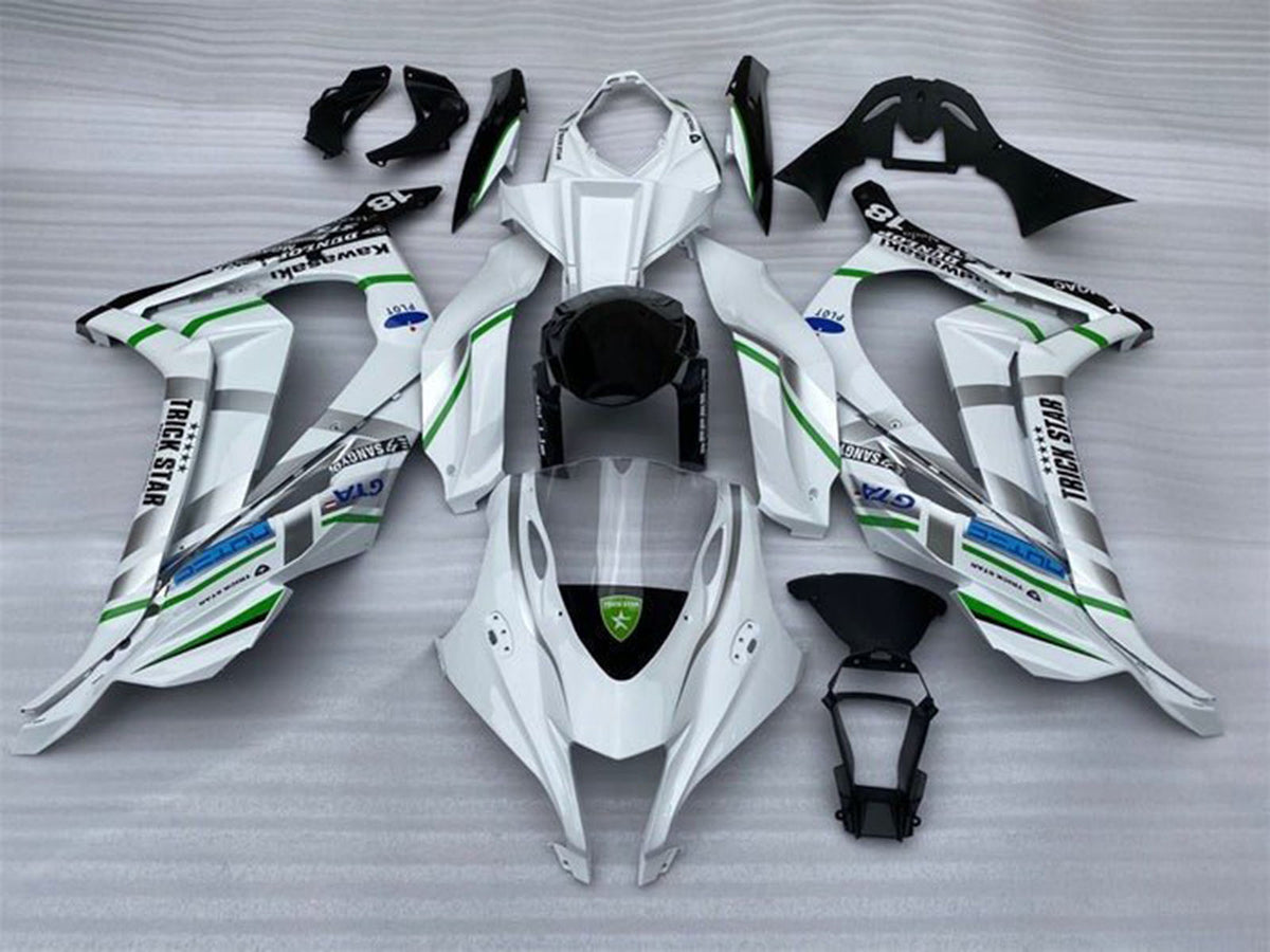 2016-2020 White Silver Green Blue Kawasaki ZX10R Fairing Kit