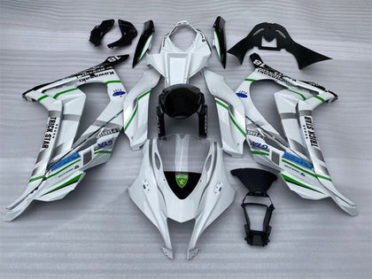 2016-2020 Kawasaki ZX-10R White Silver Green Blue Fairing Kit