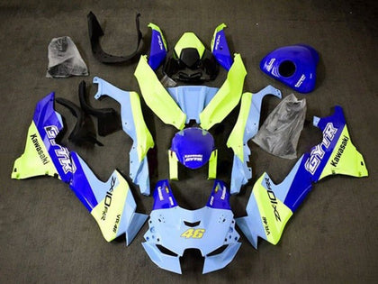 2021-2025 Kawasaki ZX-10R Blue Yellow Fairing Kit