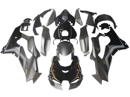 2021-2025 Kawasaki ZX-10R Matte Silver Glossy Black Gold Fairing Kit