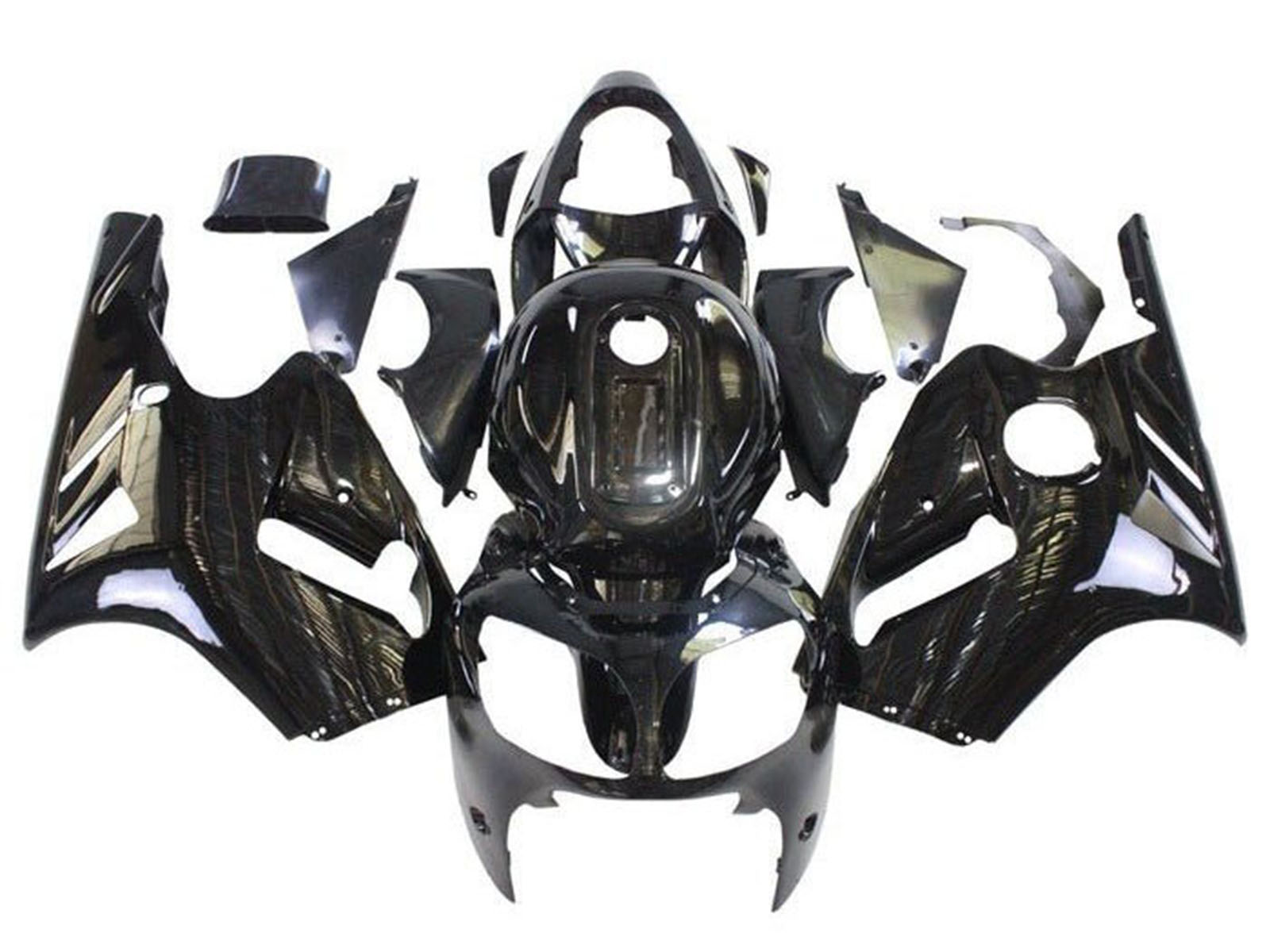 2000-2001 Black Kawasaki ZX12R Kits Fairing Kit