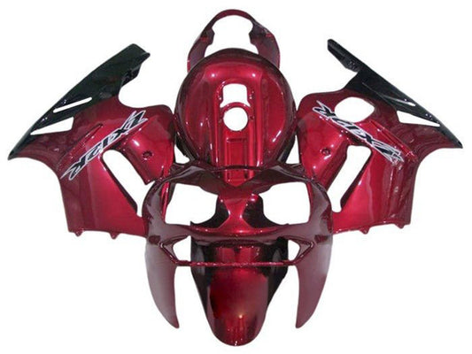 2000-2001 Dark Red Black White Kawasaki ZX12R Fairing Kit