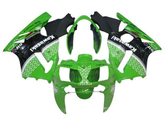 2000-2001 Green Black White Elf Kawasaki ZX12R Fairing Kit