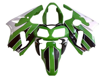 2000-2001 Kawasaki ZX-12R Green Black White Stripe Fairing Kit