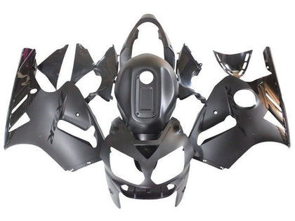 2000-2001 Kawasaki ZX-12R Matte Black Glossy Black Fairing Kit