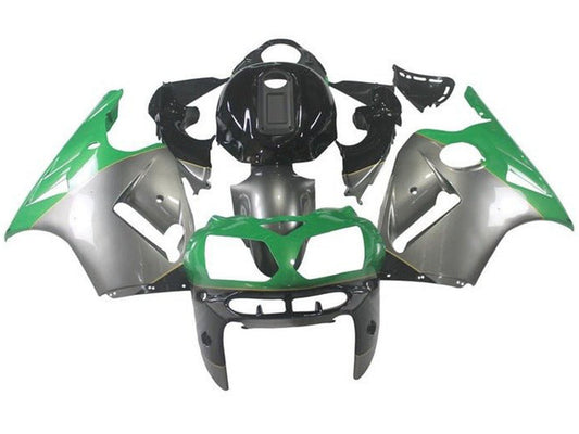 2000-2001 Silver Green Black Kawasaki ZX12R Fairing Kit