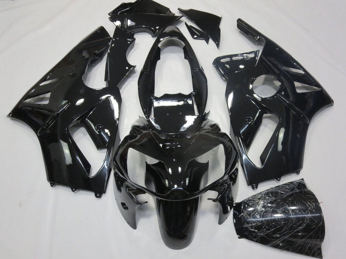 2000-2001 Black Kawasaki ZX12R Fairing Kit