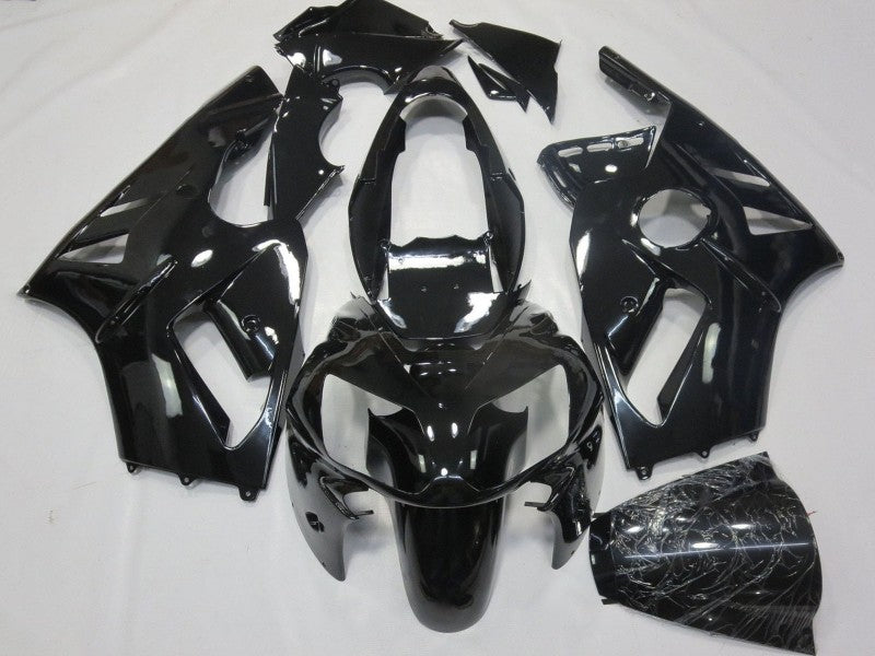 Purchase 2000-2001 Glossy Black Kawasaki ZX12R Motorcycle Fairings UK