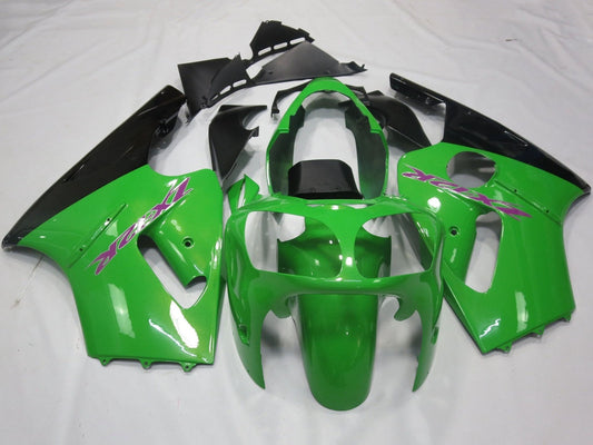2000-2001 Green Black Purple Kawasaki ZX12R Fairing Kit