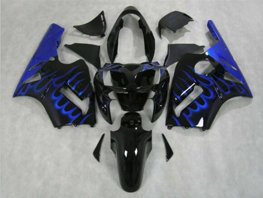 2002-2006 Black Blue Flame Kawasaki ZX12R Fairing