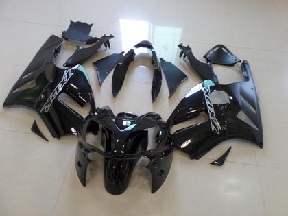 2002-2006 Kawasaki ZX-12R Black Silver Fairing Kit