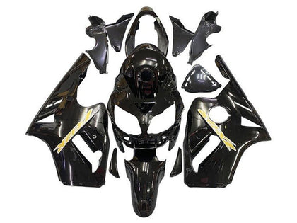 2002-2006 Kawasaki ZX-12R Black Gold Fairing Kit