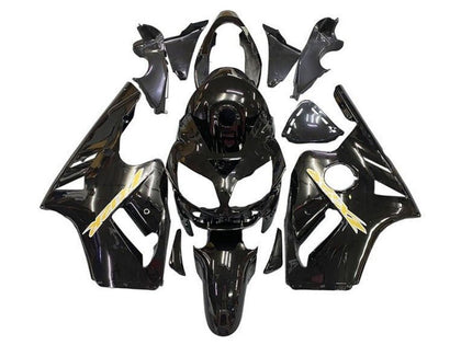 2002-2006 Kawasaki ZX-12R Black Gold Fairing Kit