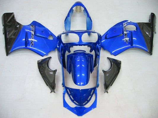 2002-2006 Blue Black Kawasaki ZX12R Fairing Kit