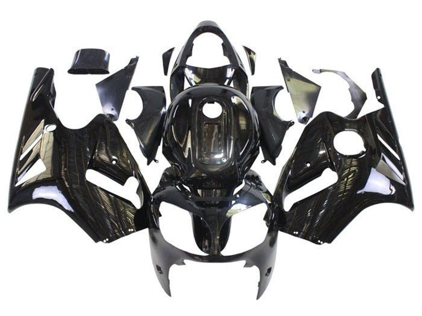 2002-2006 Glossy Black Kawasaki ZX12R Fairing Kit