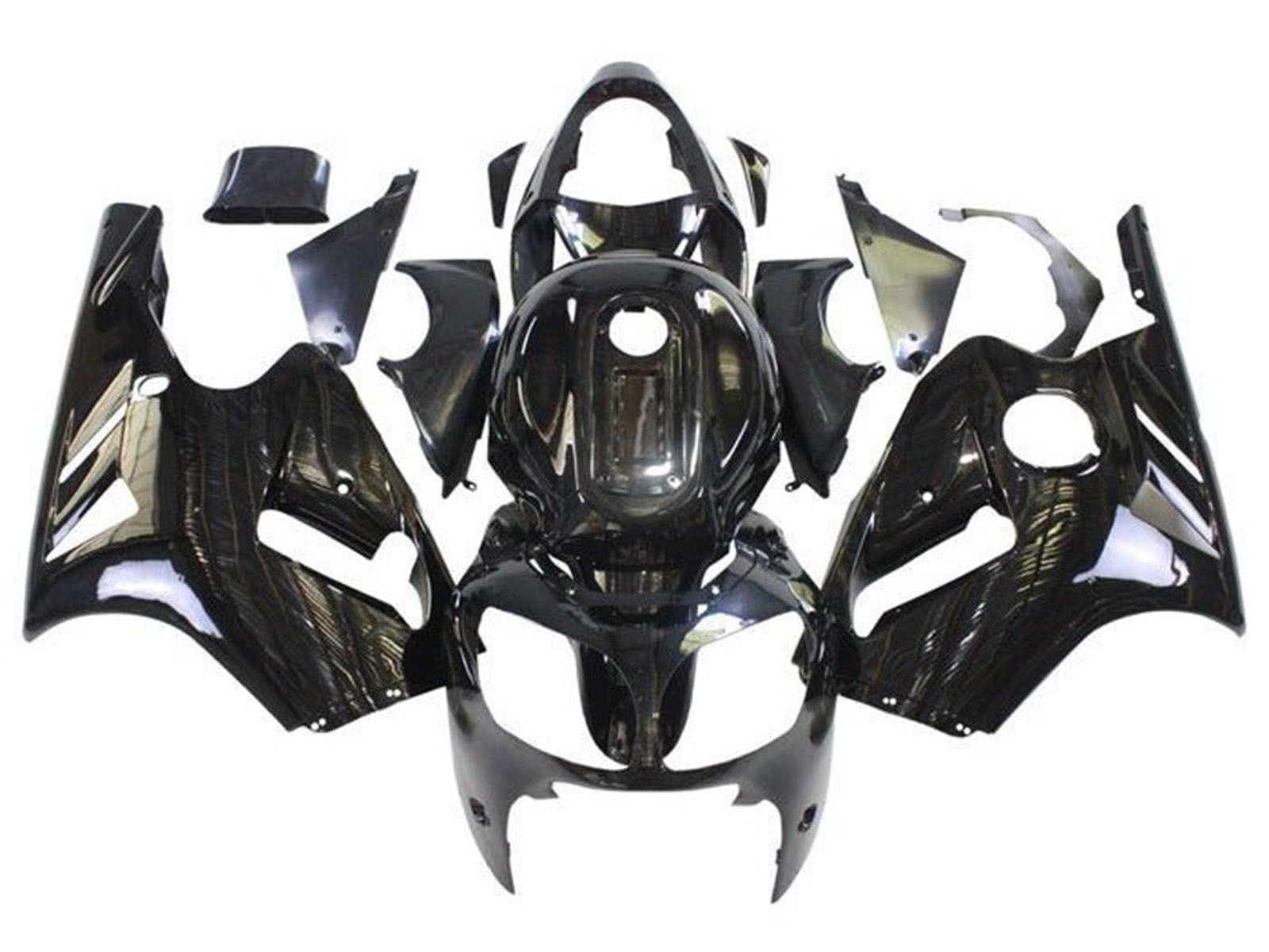 2002-2006 Glossy Black Kawasaki ZX12R Fairing Kit