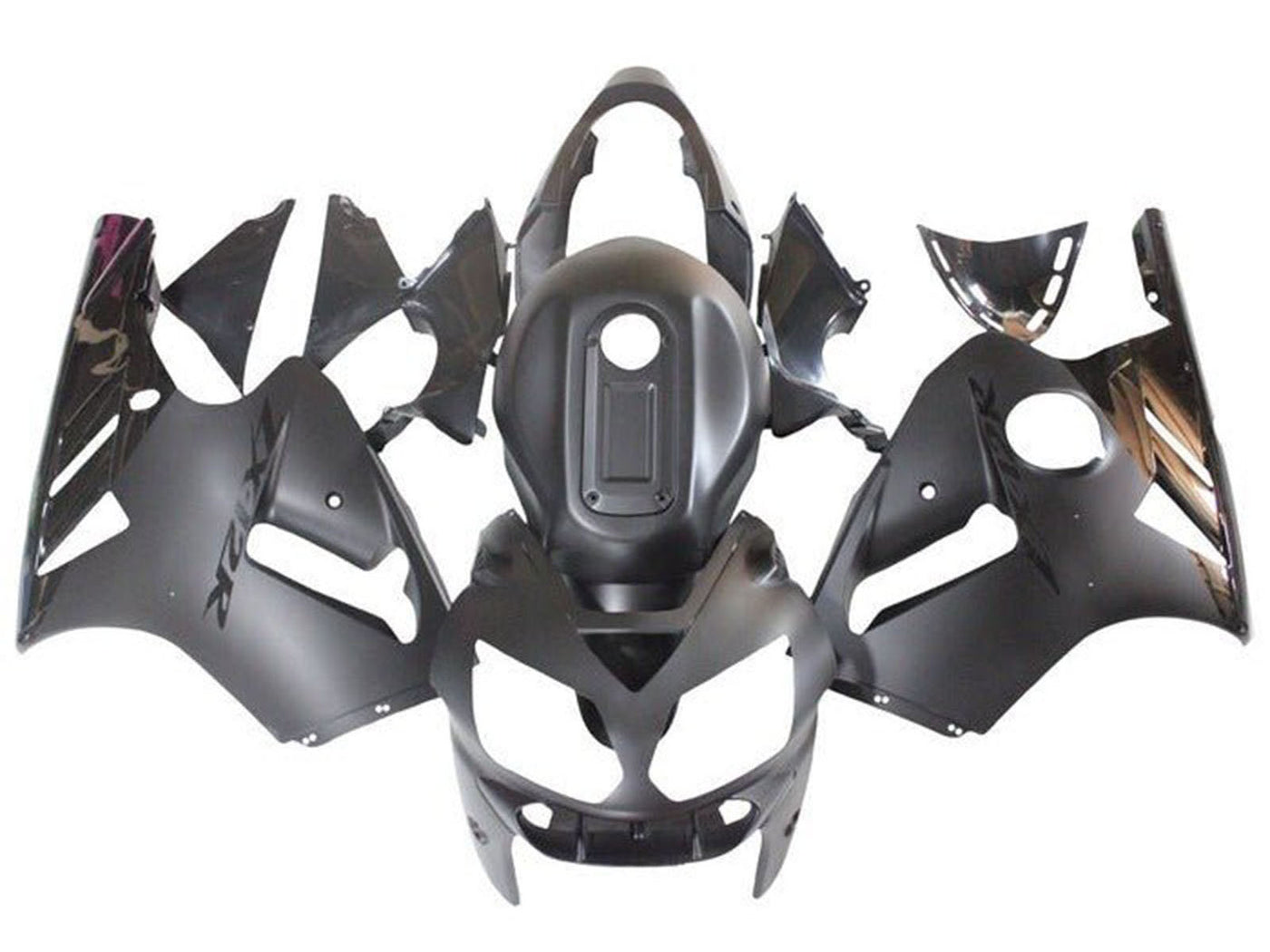 2002-2006 Matte Black Glossy Black Kawasaki ZX12R Fairing Kit