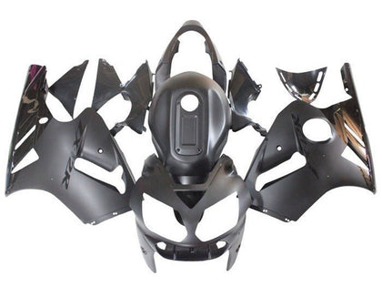 2002-2006 Kawasaki ZX-12R Matte Black Glossy Black Fairing Kit