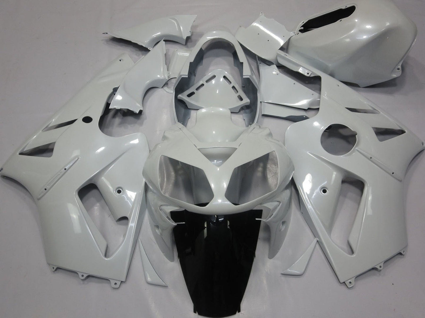 2002-2006 Pearl White Kawasaki ZX12R Fairing Kit