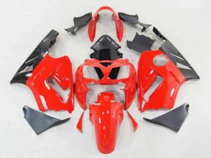 2002-2006 Kawasaki ZX-12R Red Black Fairing Kit