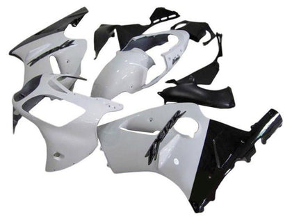 2002-2006 Kawasaki ZX-12R White Black Fairing Kit