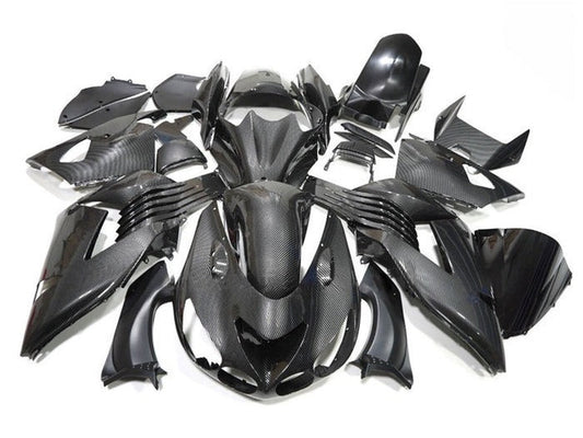 2006-2011 Faux Carbon Fiber Kawasaki Ninja ZX14R ZZR1400 Fairing Kit