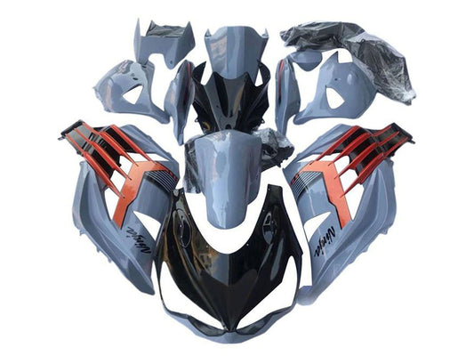 2012-2024 Blue Grey Black Red Kawasaki Ninja ZX14R ZZR1400 Fairing Kit