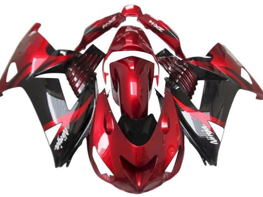 2012-2024 Red Black White Kawasaki Ninja ZX14R ZZR1400 Fairing Kit