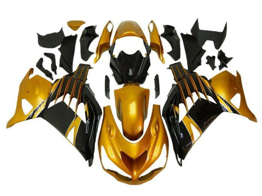 2012-2024 Gold Black Kawasaki Ninja ZX14R ZZR1400 Fairing Kit