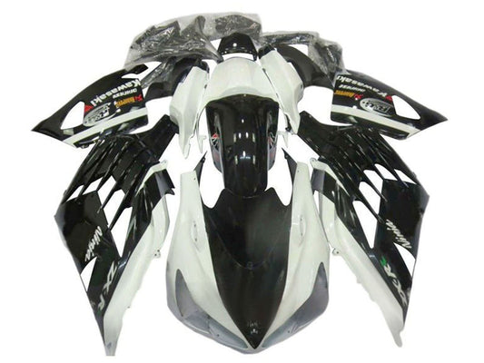2012-2024 White Black Rr Kawasaki Ninja ZX14R ZZR1400 Fairing Kit