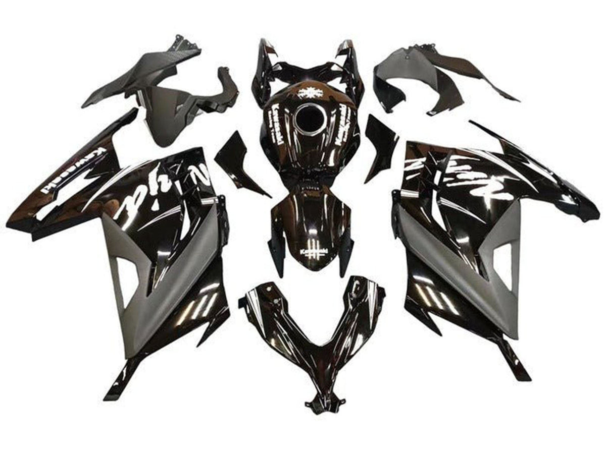 2013-2024 Black White Kawasaki Ninja 300 EX300R Fairing Kit