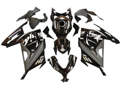 2013-2024 Kawasaki Ninja-300 Black White EX300R Fairing Kit