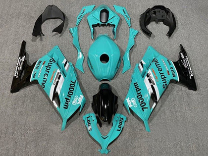 2013-2024 Kawasaki Ninja-300 Blue Black White Supreme EX300R Fairing Kit