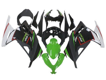 2013-2024 Kawasaki Ninja-300 Green Black White Red EX300R Fairing Kit