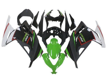 2013-2024 Kawasaki Ninja-300 Green Black White Red EX300R Fairing Kit