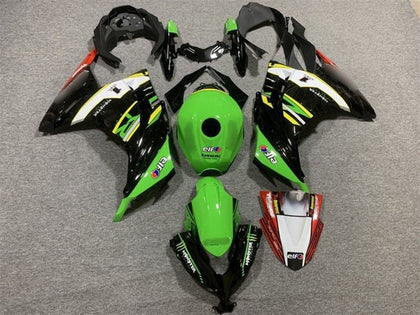 2013-2024 Kawasaki Ninja-300 Green Black White Yellow Red EX300R Fairing Kit