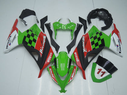 2013-2024 Kawasaki Ninja-300 Green Red Black White Motocard EX300R Fairing Kit