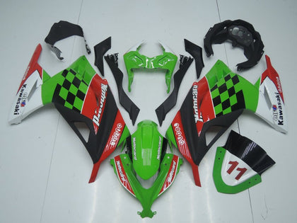 2013-2024 Kawasaki Ninja-300 Green Red Black White Motocard EX300R Fairing Kit