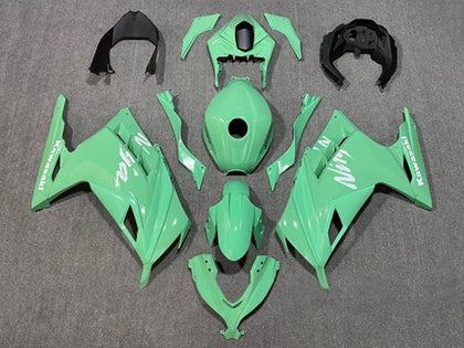 2013-2024 Kawasaki Ninja-300 Light Green White EX300R Fairing Kit