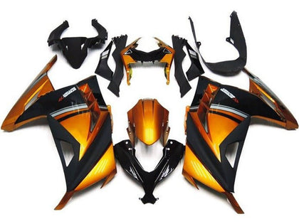2013-2024 Kawasaki Ninja-300 Orange Black Gray EX300R Fairing Kit