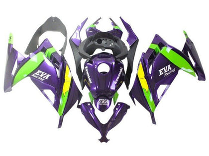 2013-2024 Kawasaki Ninja-300 Purple Green Yellow Eva EX300R Fairing Kit