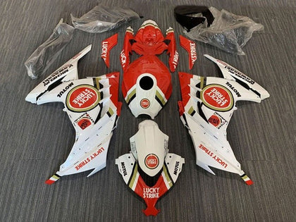 2013-2024 Kawasaki Ninja-300 White Red Lucky Strike EX300R Fairing Kit